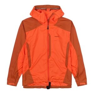Patagonia Men’s Vintage Stretch KruShell Jacket Windbreaker Orange & Brown Sz L